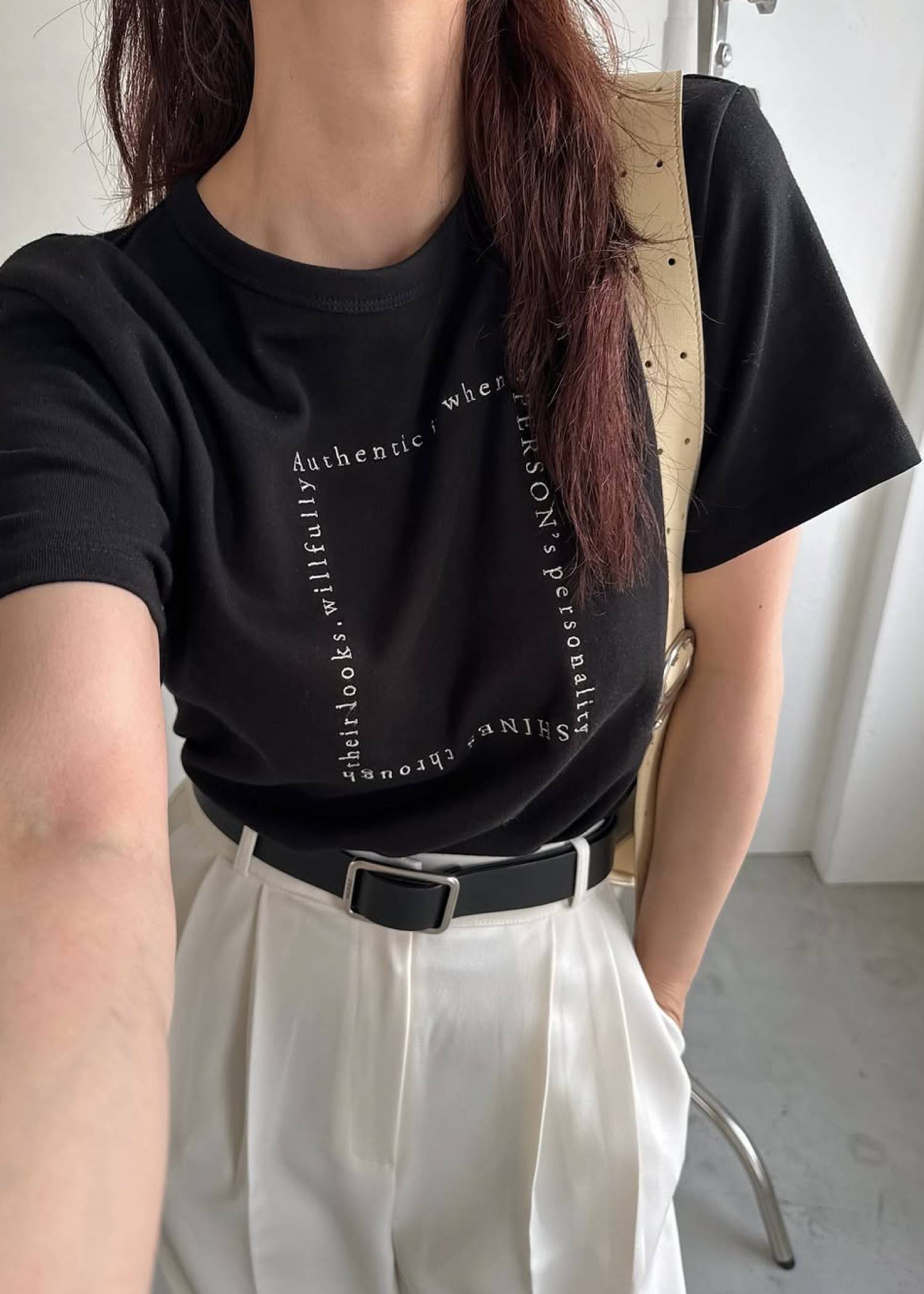 embroidery square logo pack T-shirt