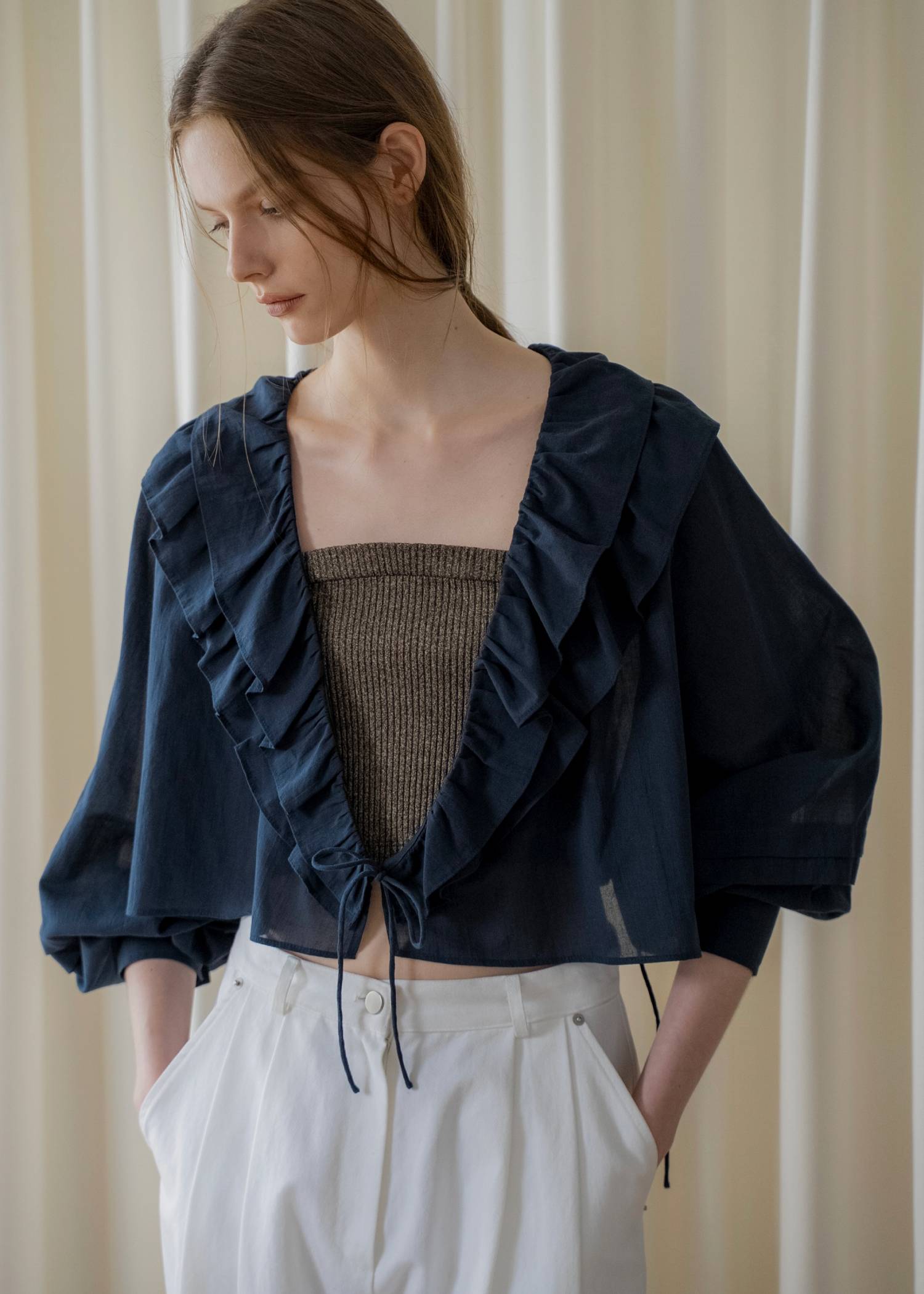 frill collar cachecoeur bolero BL