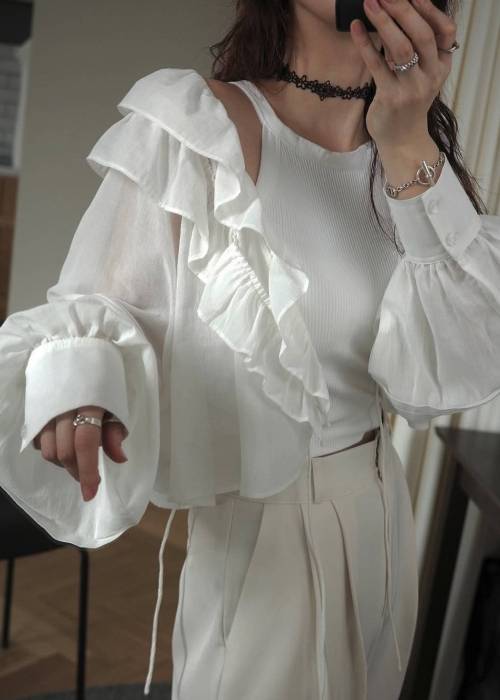frill collar cachecoeur bolero BL