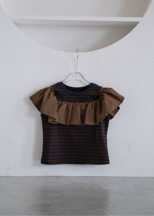convertible shoulder frill border tops