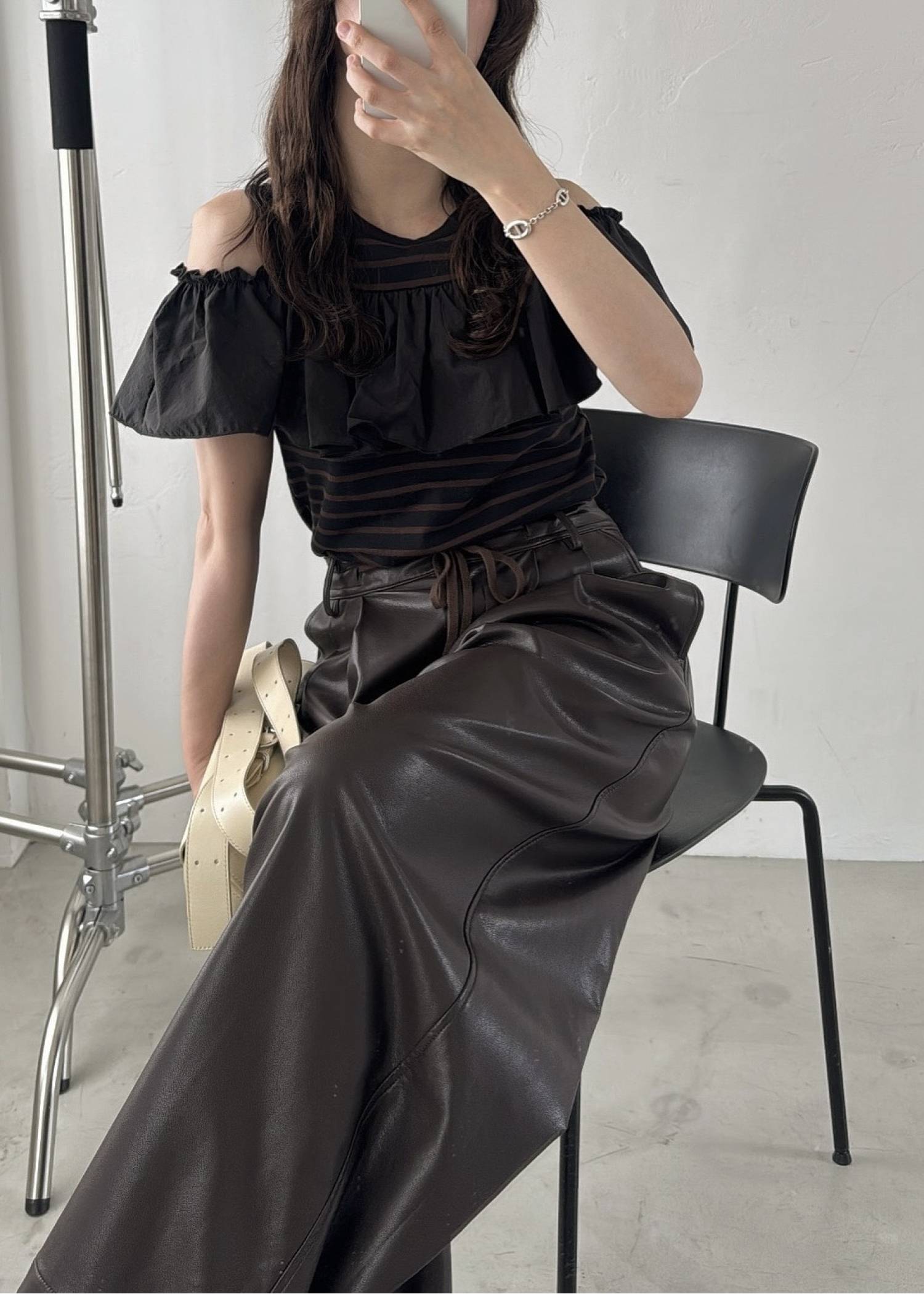 convertible shoulder frill border tops