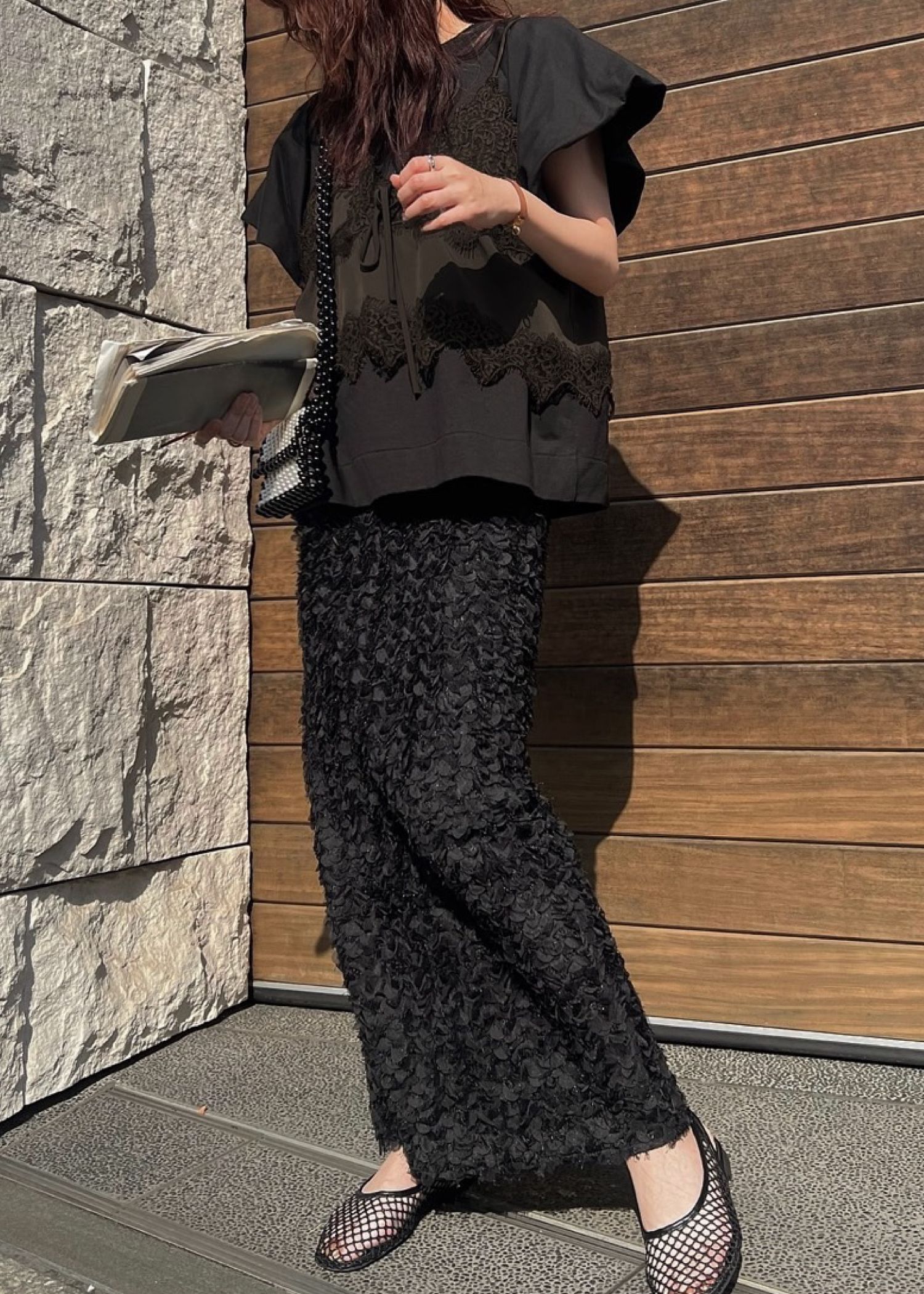 lace cropped bustier cami