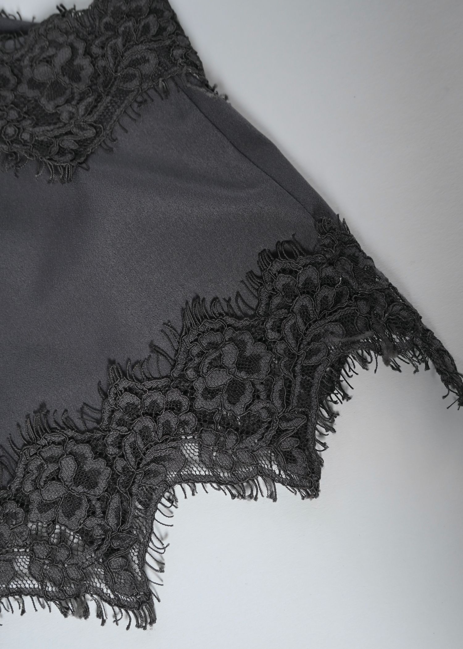 lace cropped bustier cami