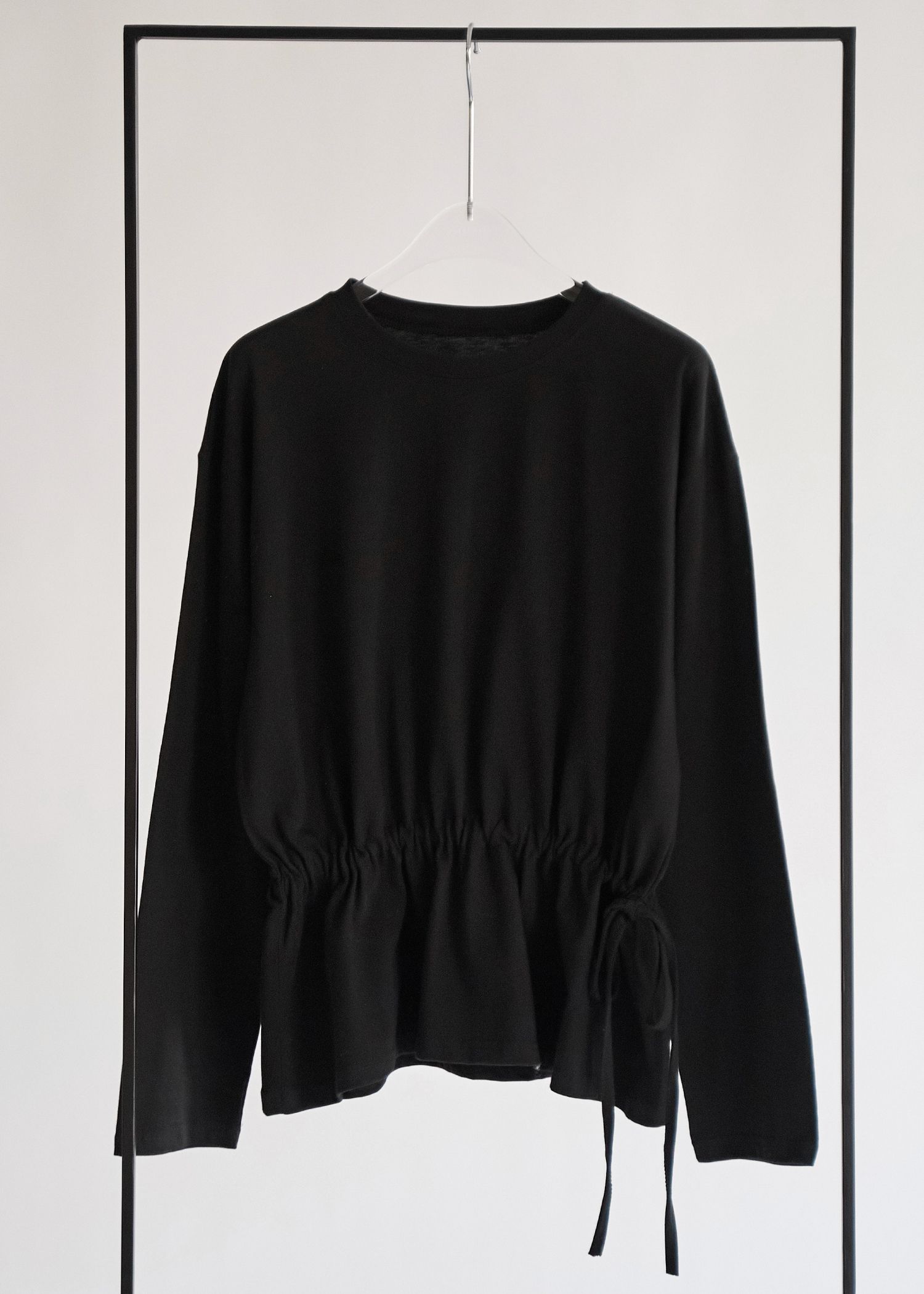 drawstring over size cut and sew tops