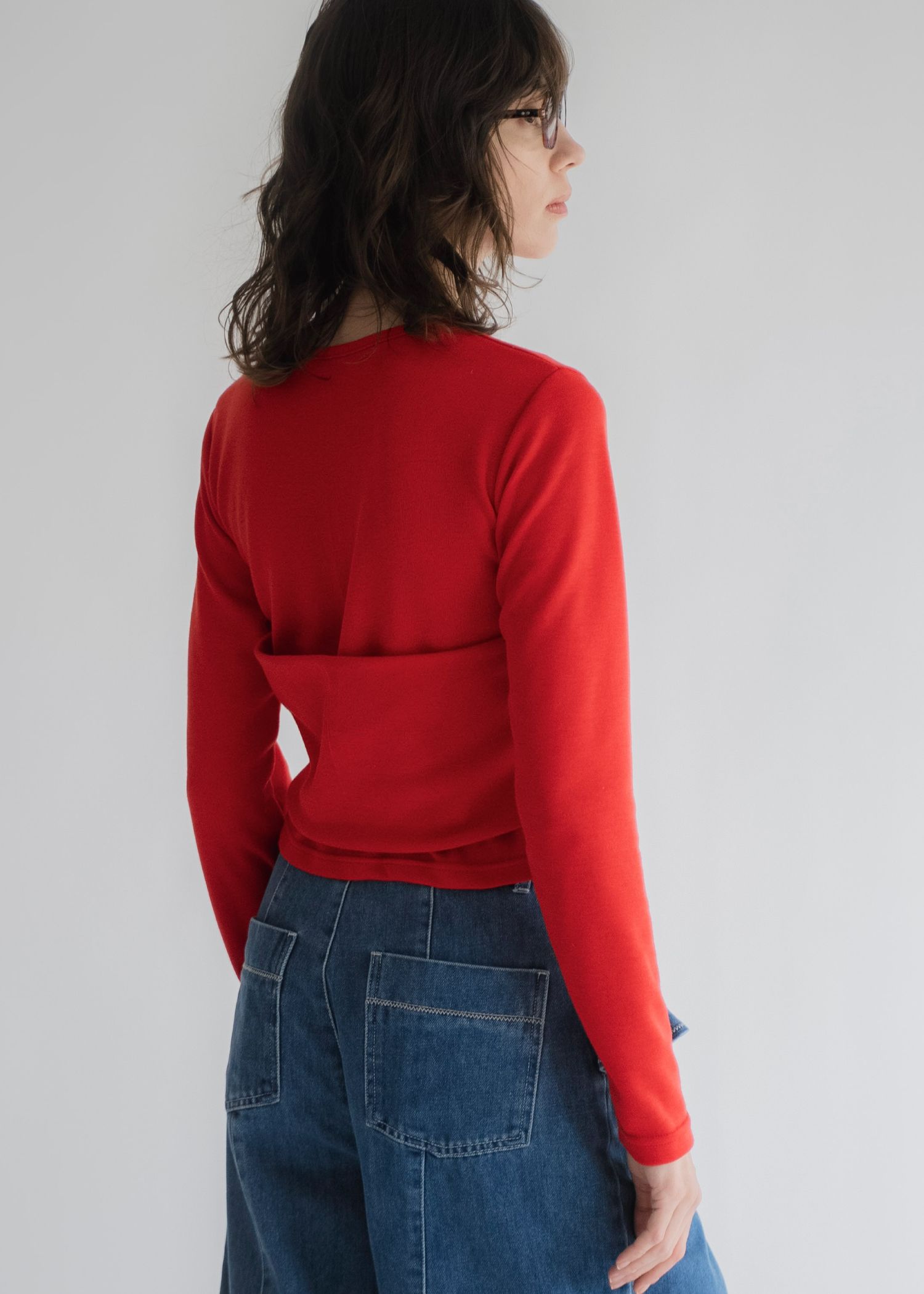 arrange waist cut and sew tops