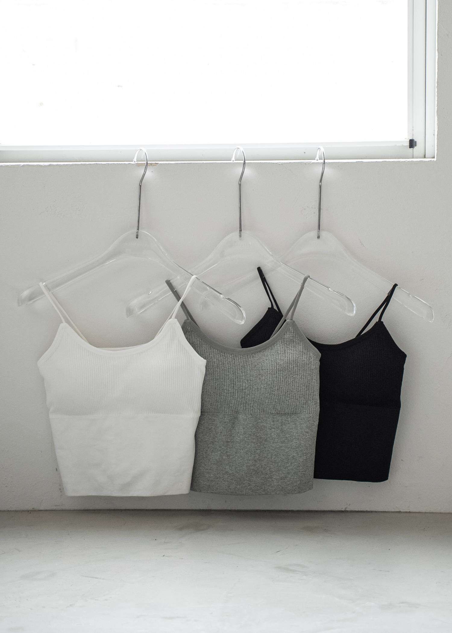 rib switching cup in camisole