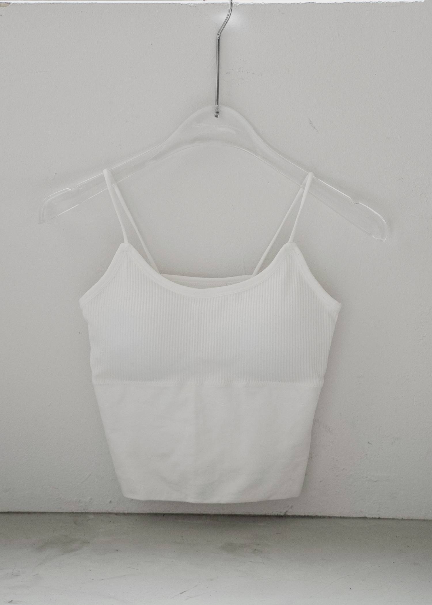 rib switching cup in camisole