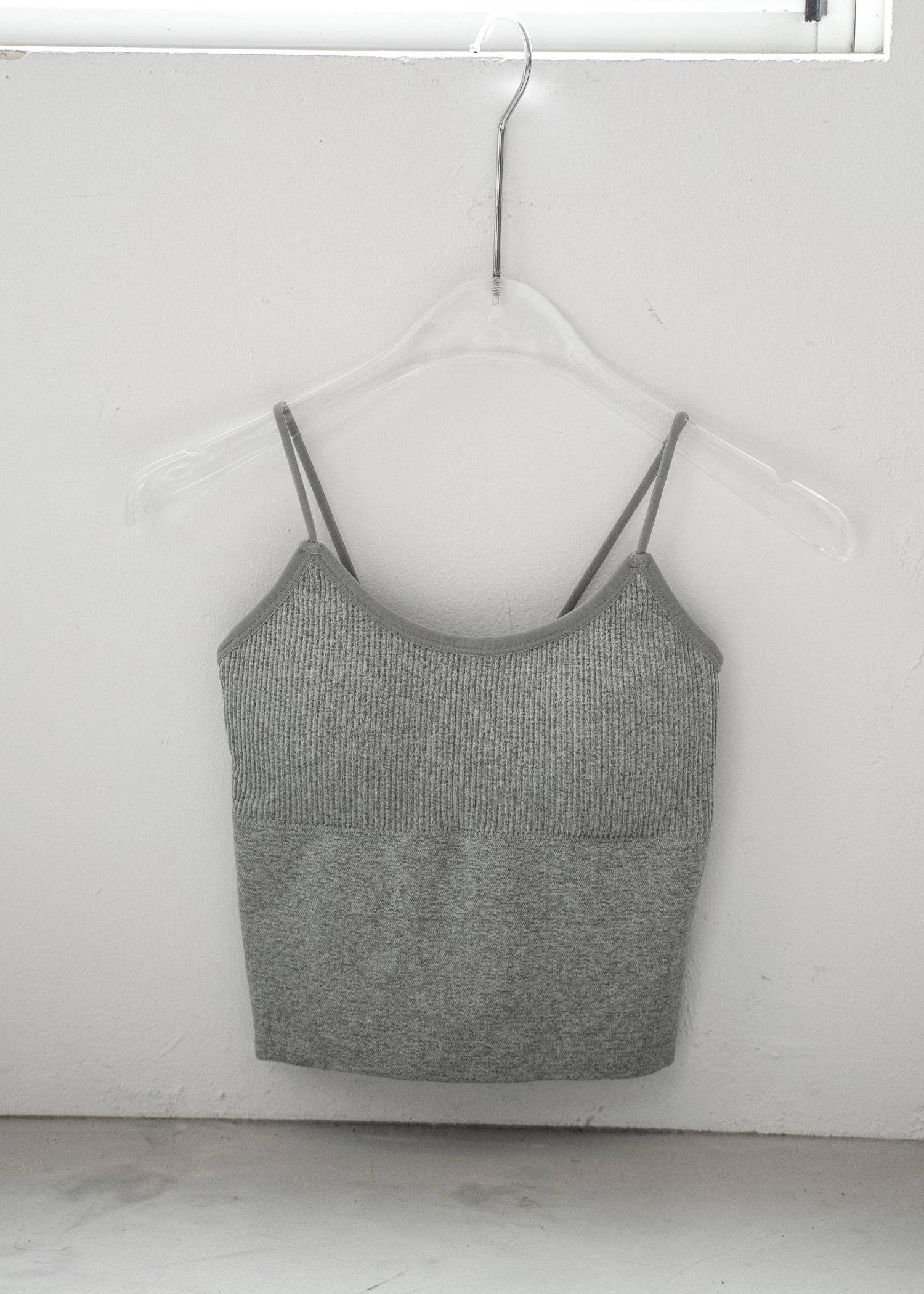 rib switching cup in camisole