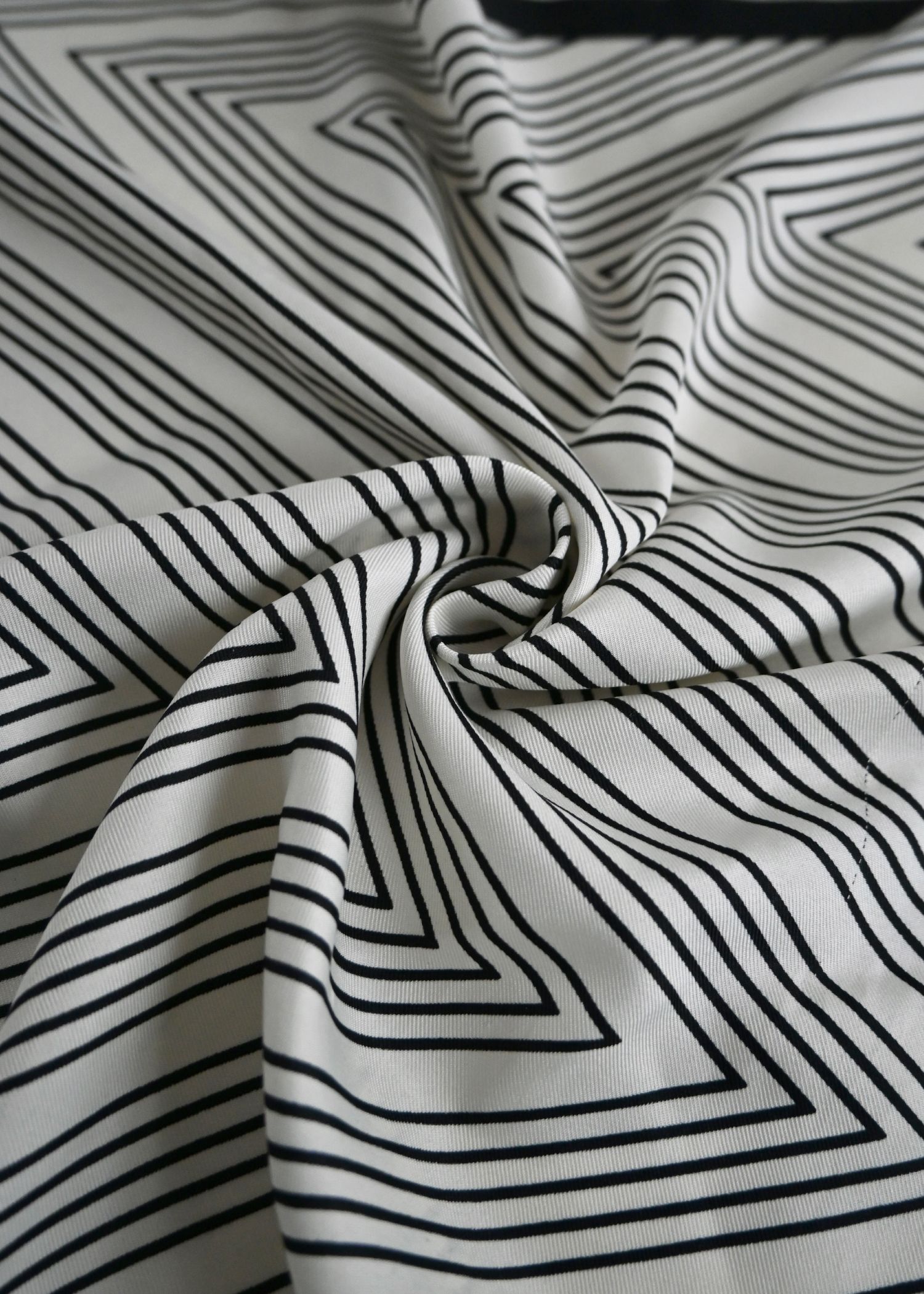 chevron print geometric scarf