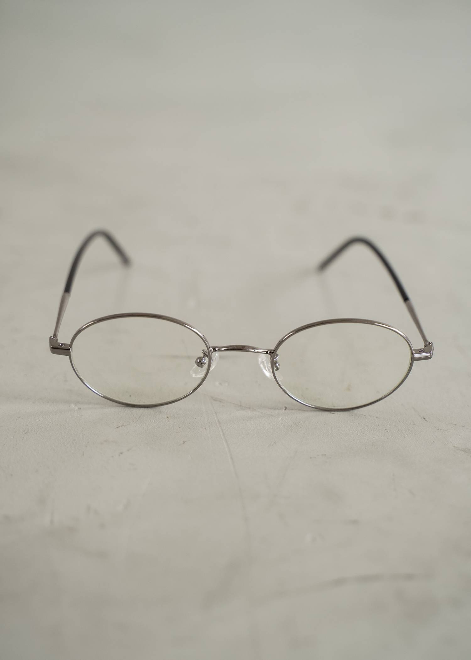 silver frame round glasses