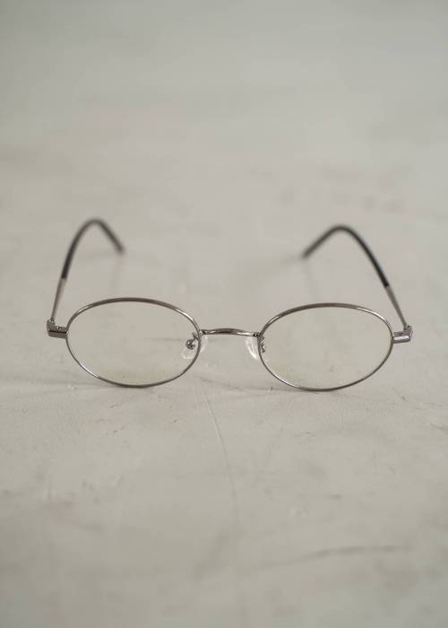 silver frame round glasses