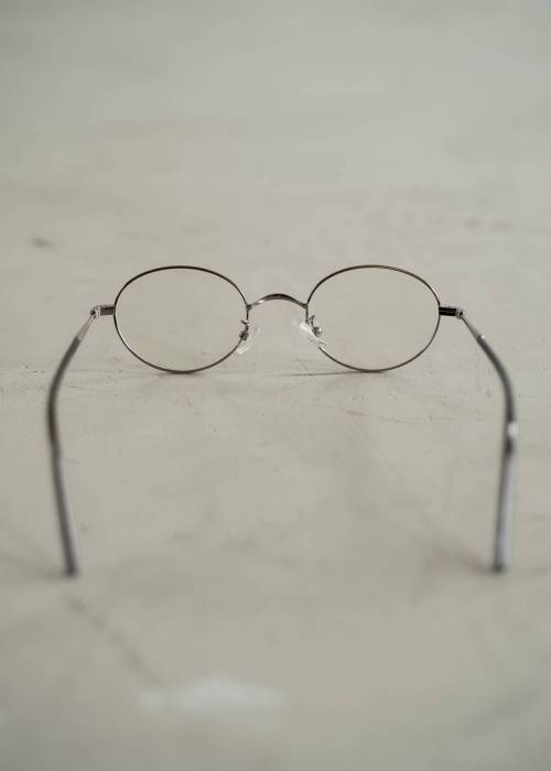 silver frame round glasses
