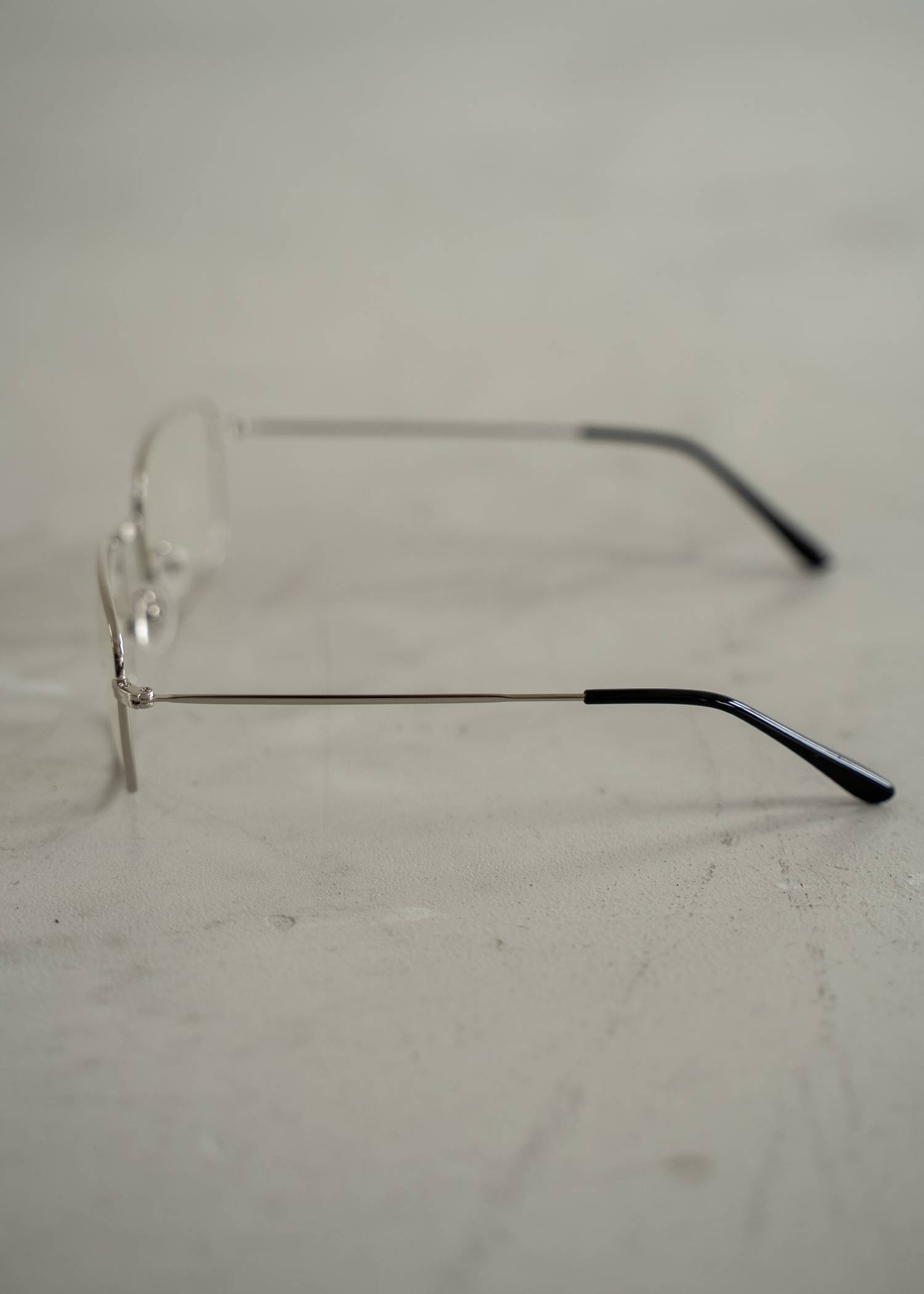 metal frame square glasses
