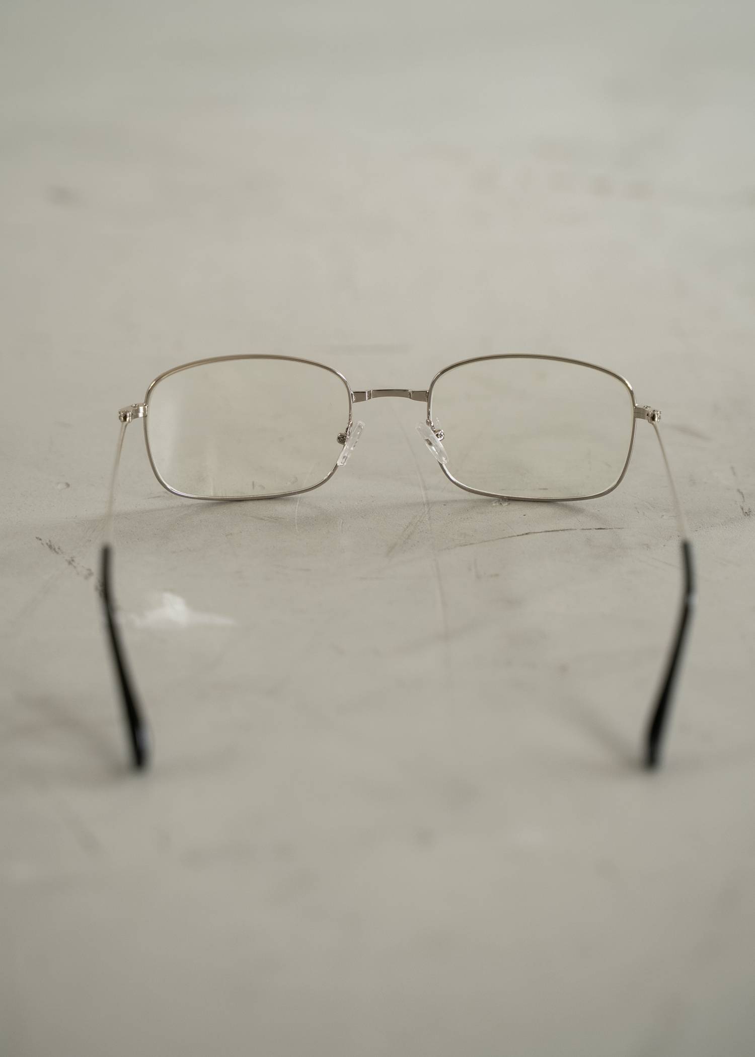 metal frame square glasses