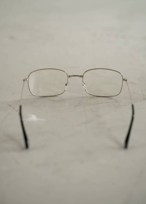 metal frame square glasses