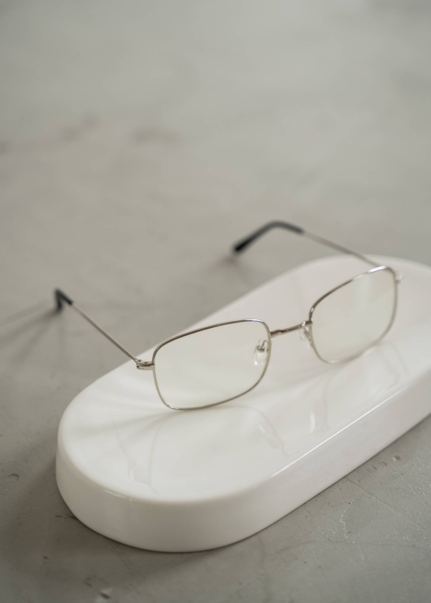 metal frame square glasses