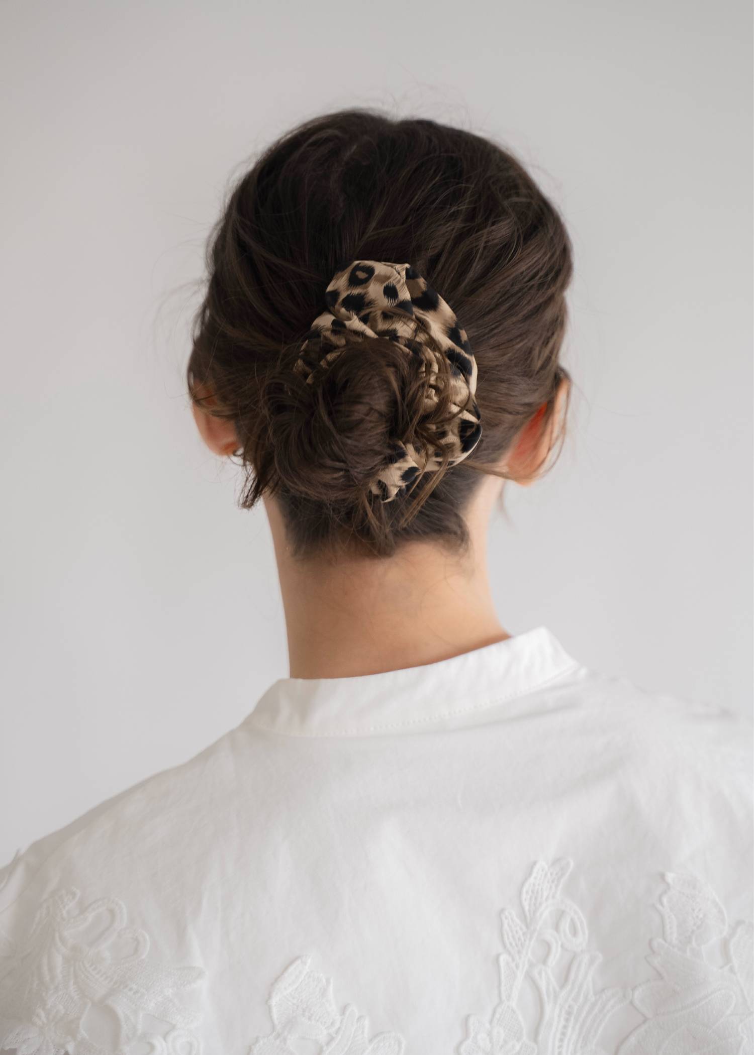 leopard pattern scrunchie
