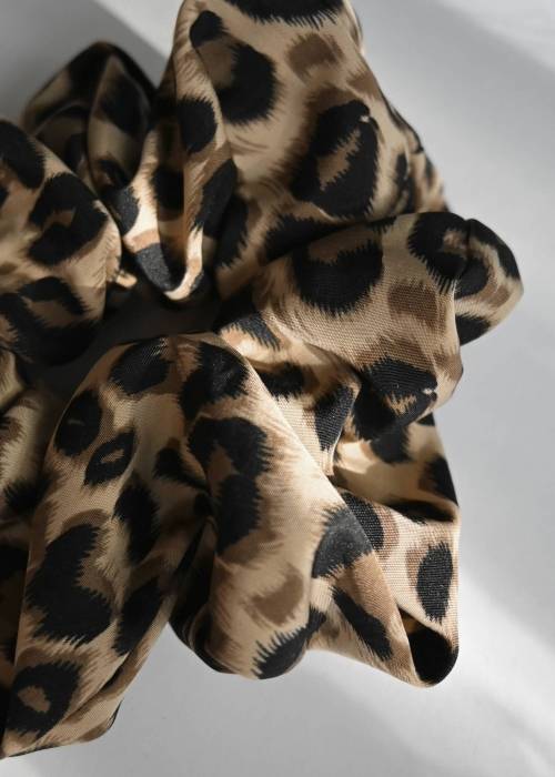 leopard pattern scrunchie