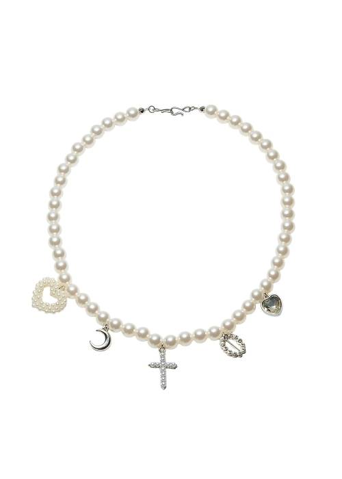 various charm pearl like necklace