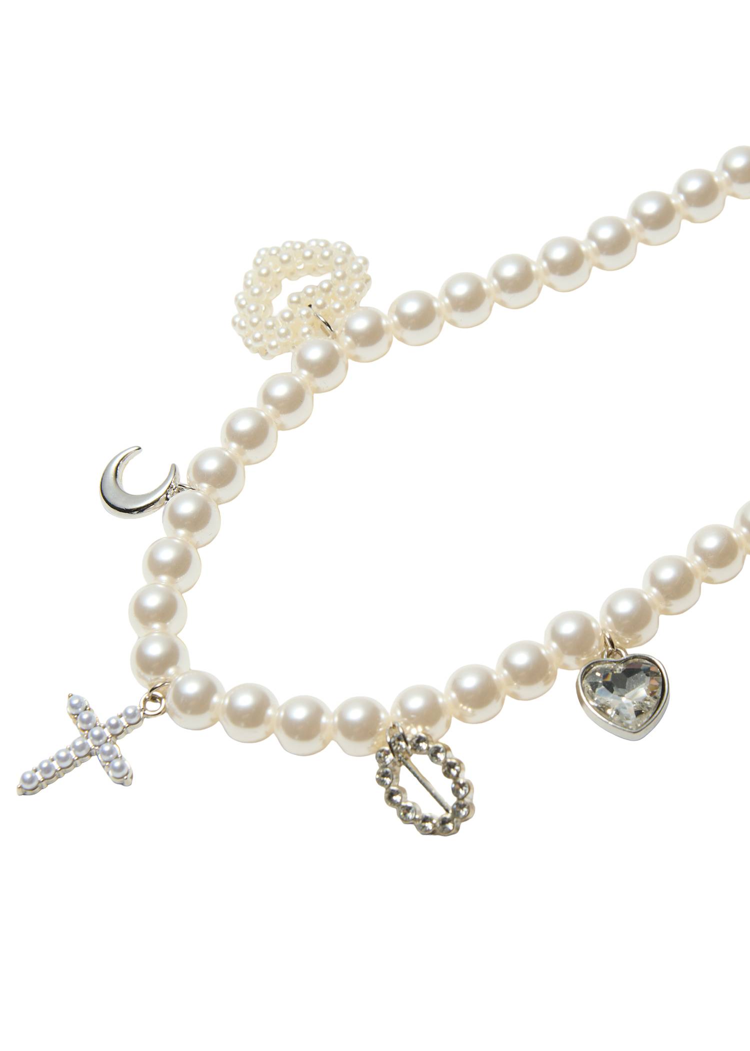 various charm pearl like necklace
