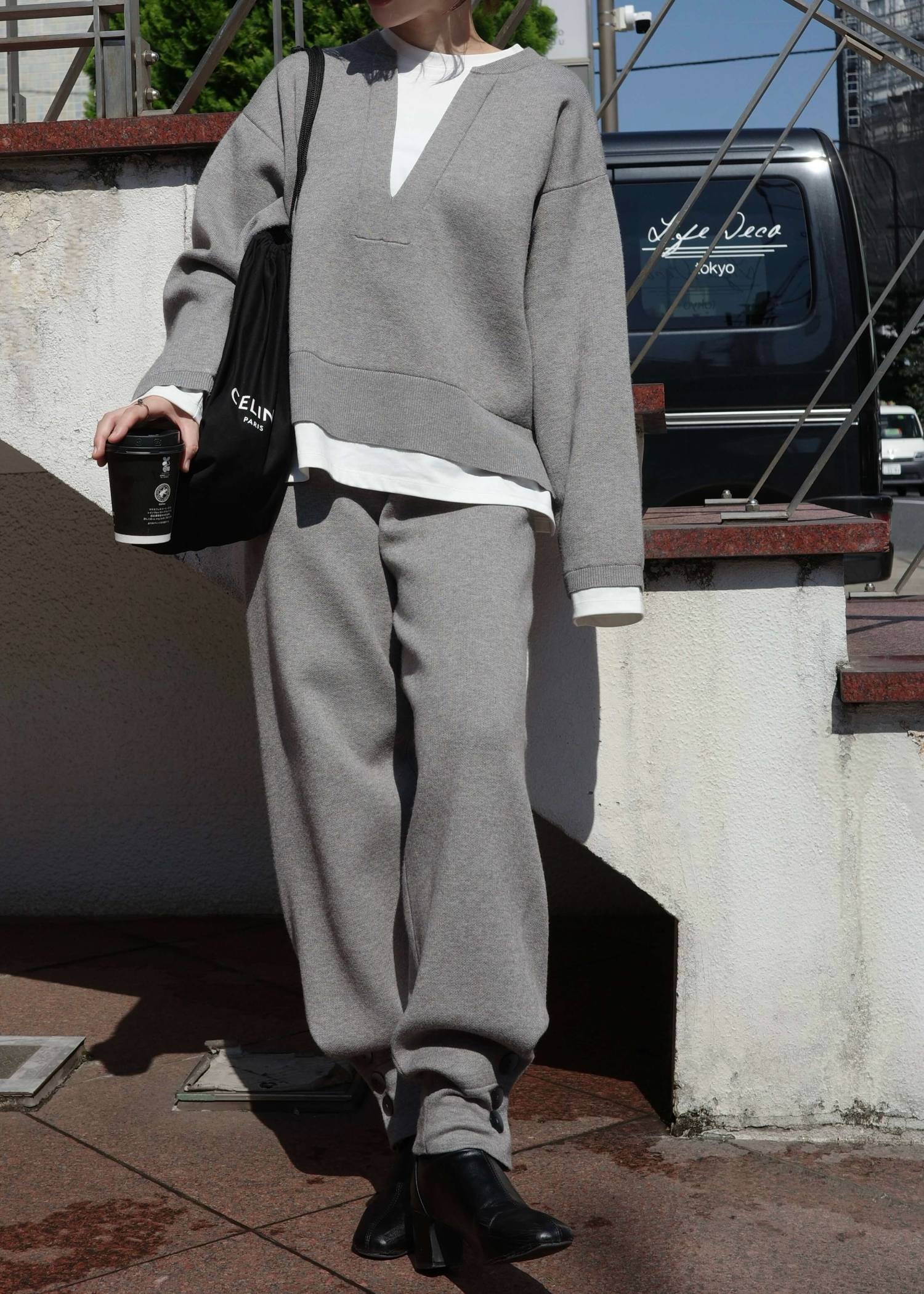 cut and sew docking skipper knit