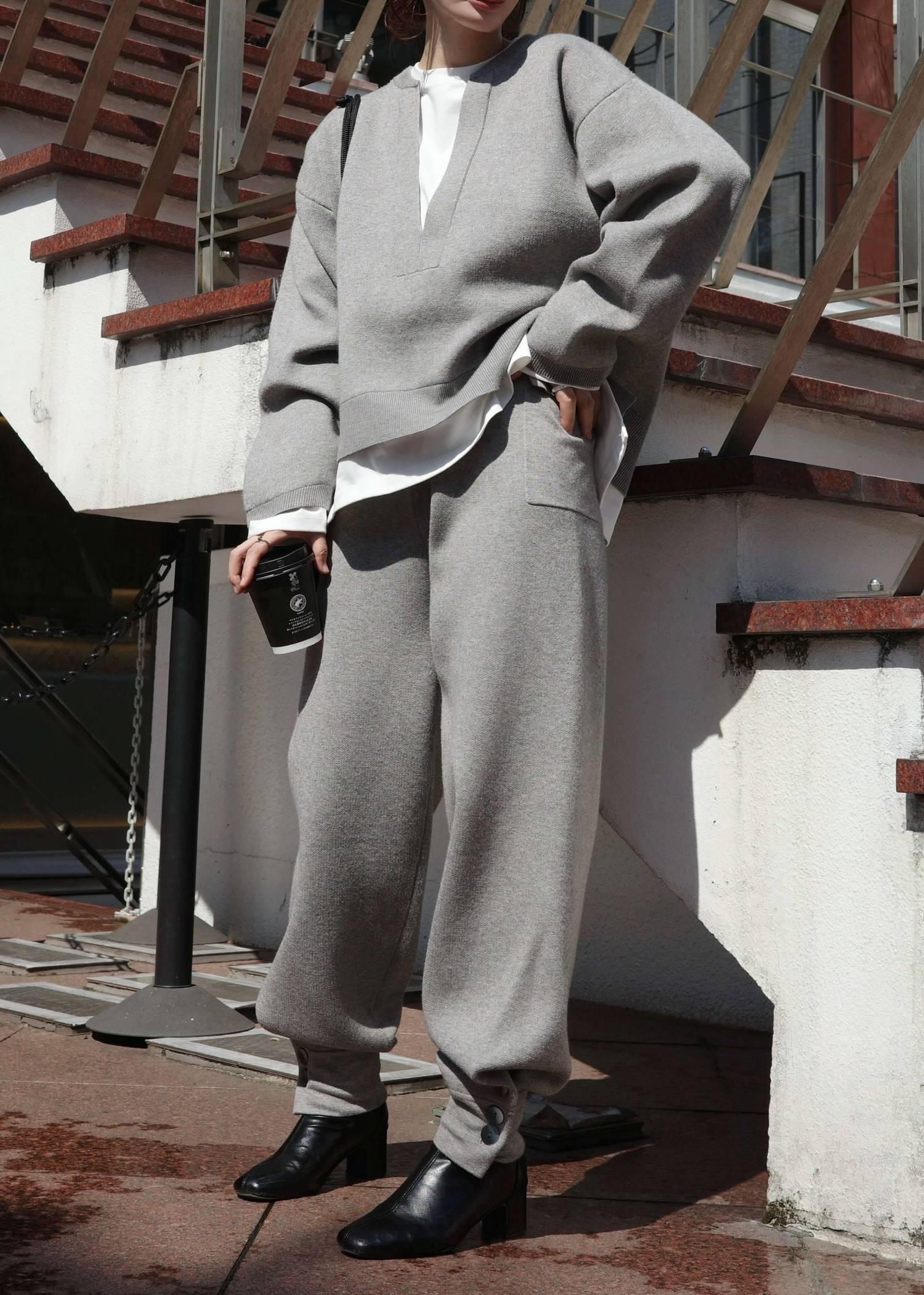 cut and sew docking skipper knit