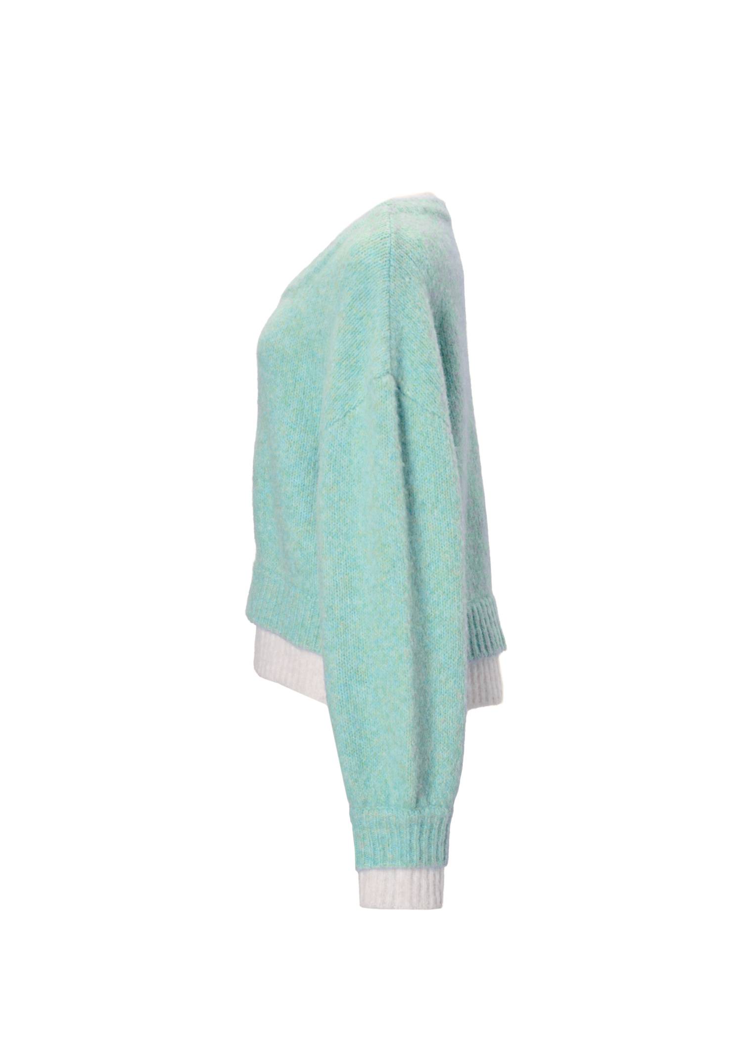 double rib layered like broach knit