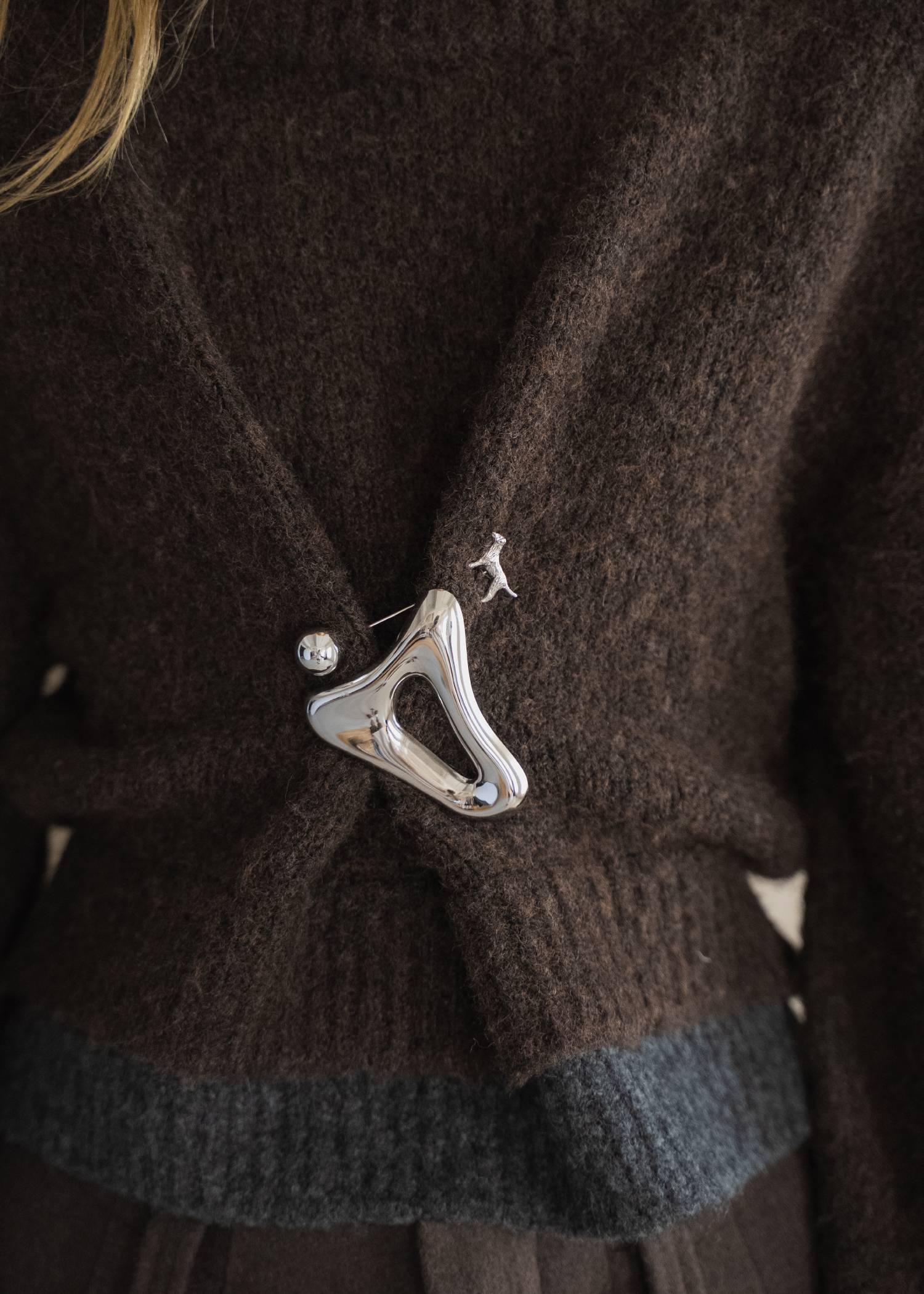 double rib layered like broach knit