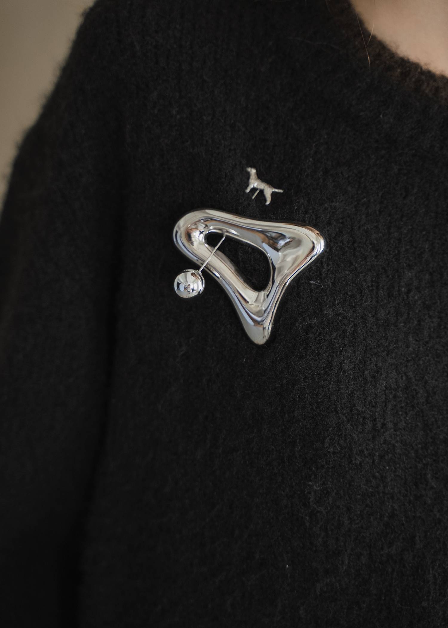 double rib layered like broach knit