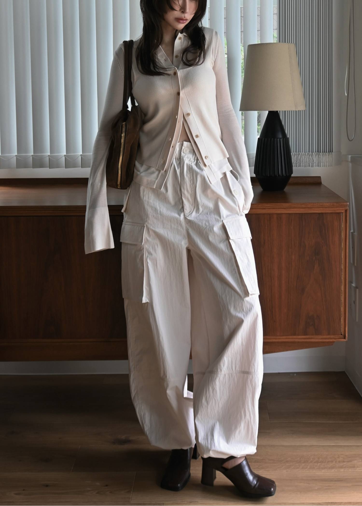 shirt collar & tank knit ensemble