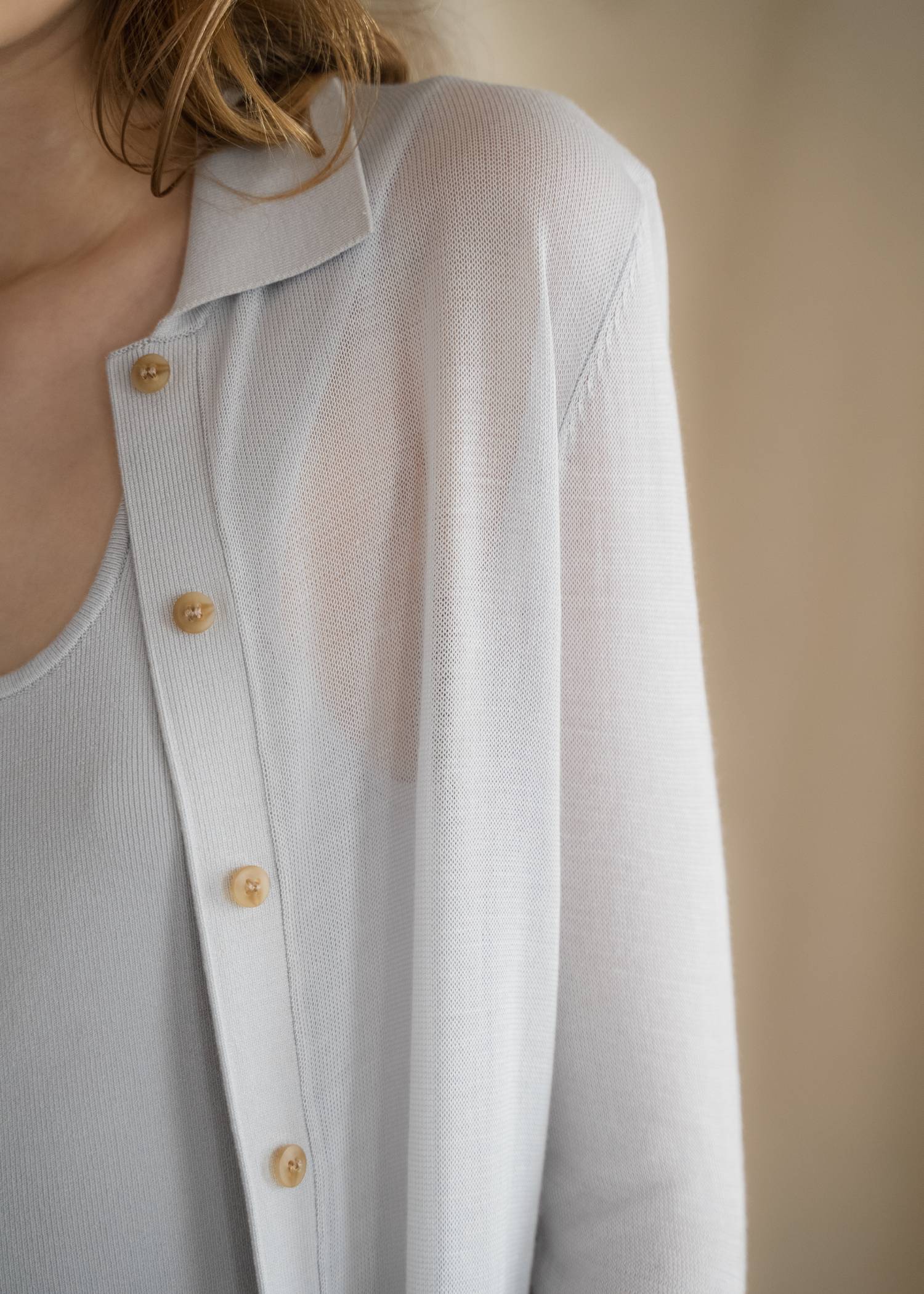shirt collar & tank knit ensemble
