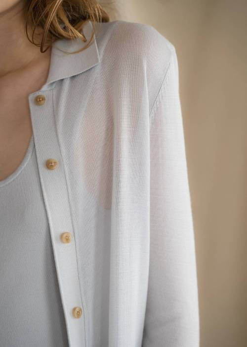 shirt collar & tank knit ensemble