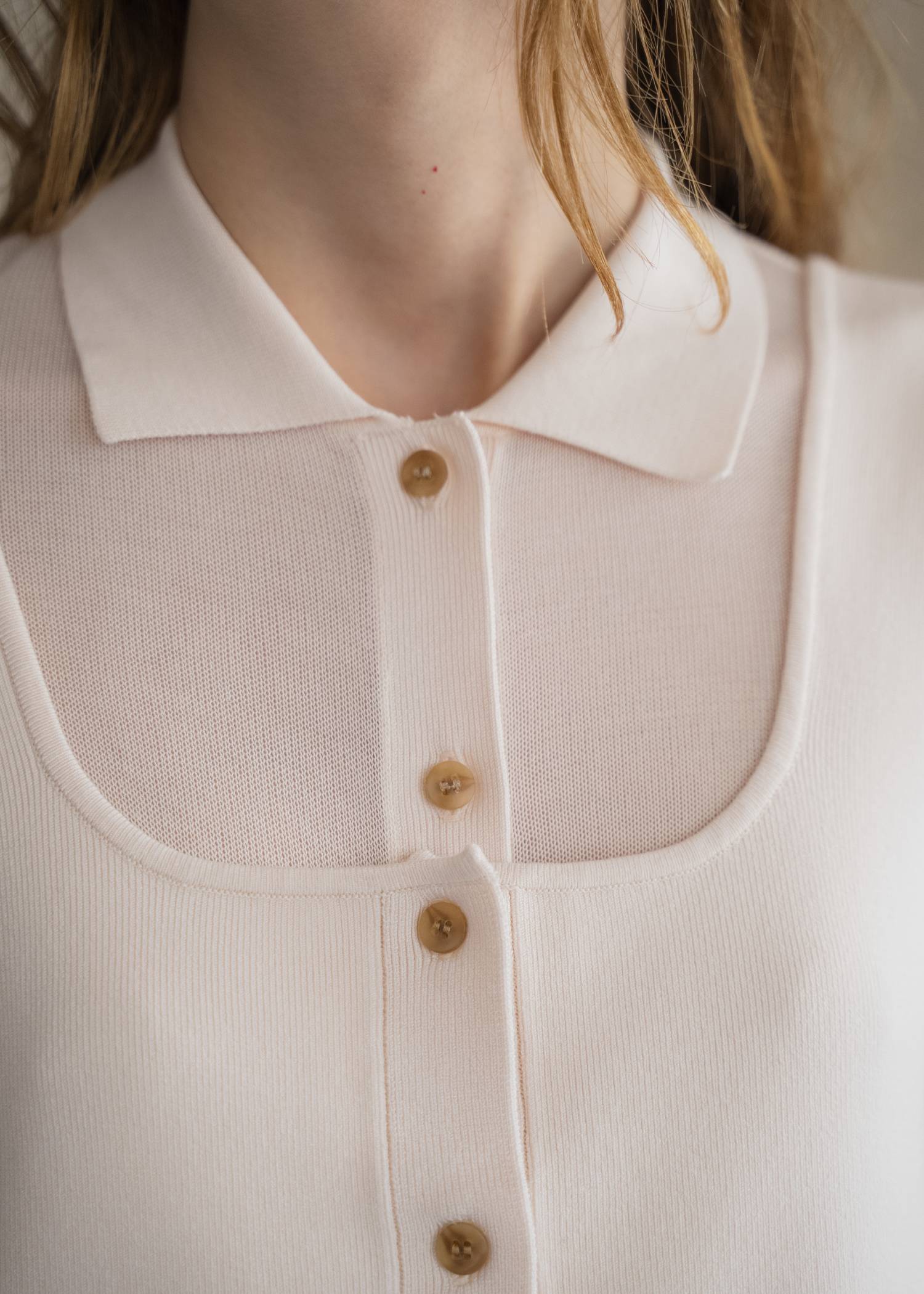 shirt collar & tank knit ensemble
