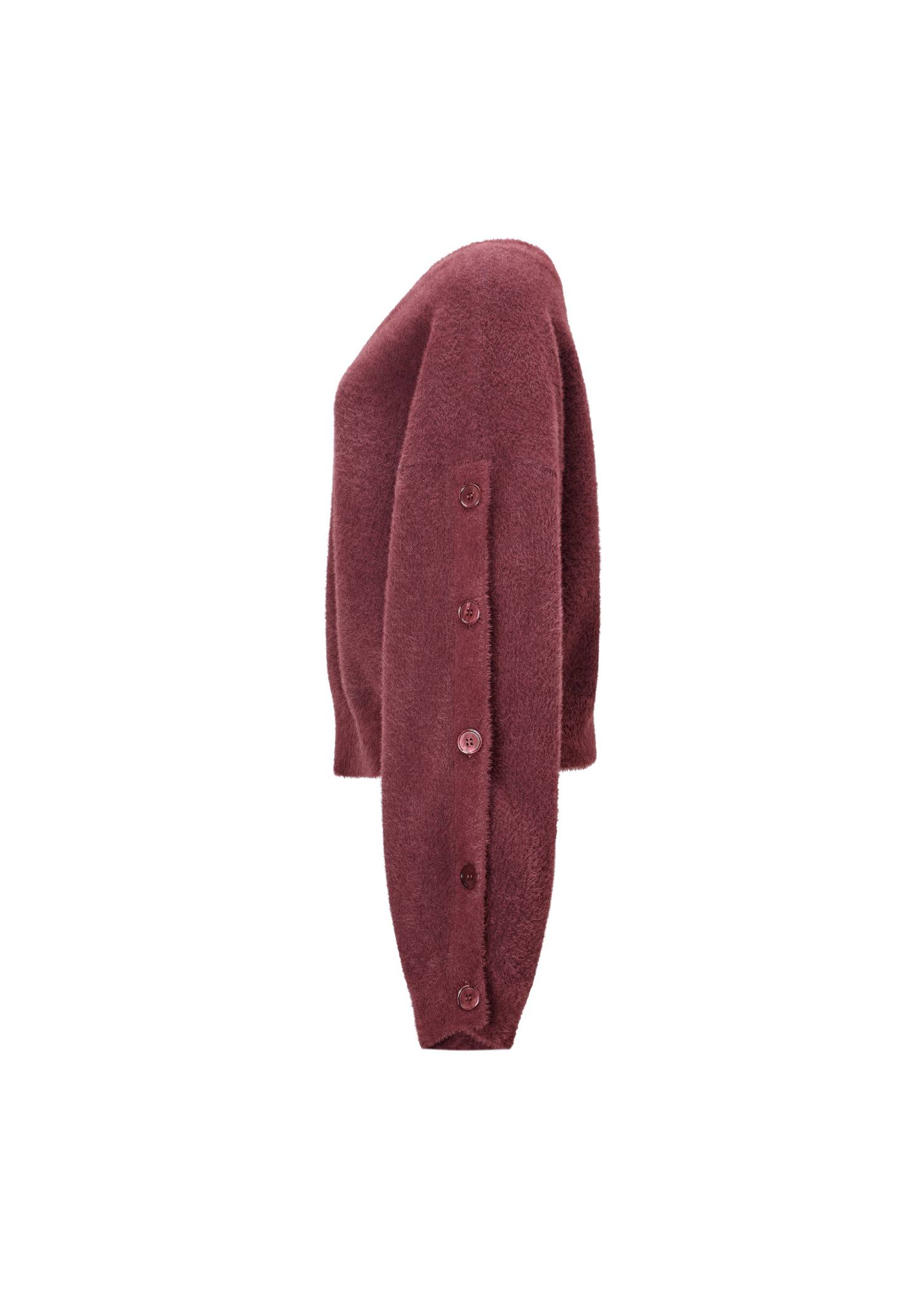 button sleeve short color knit