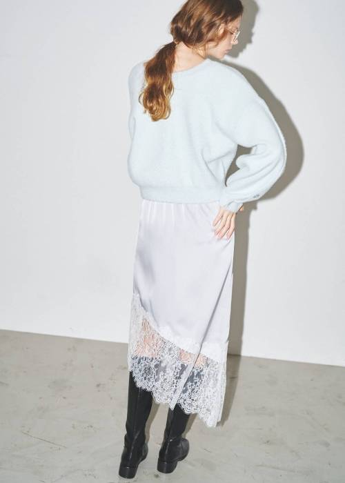 button sleeve short color knit