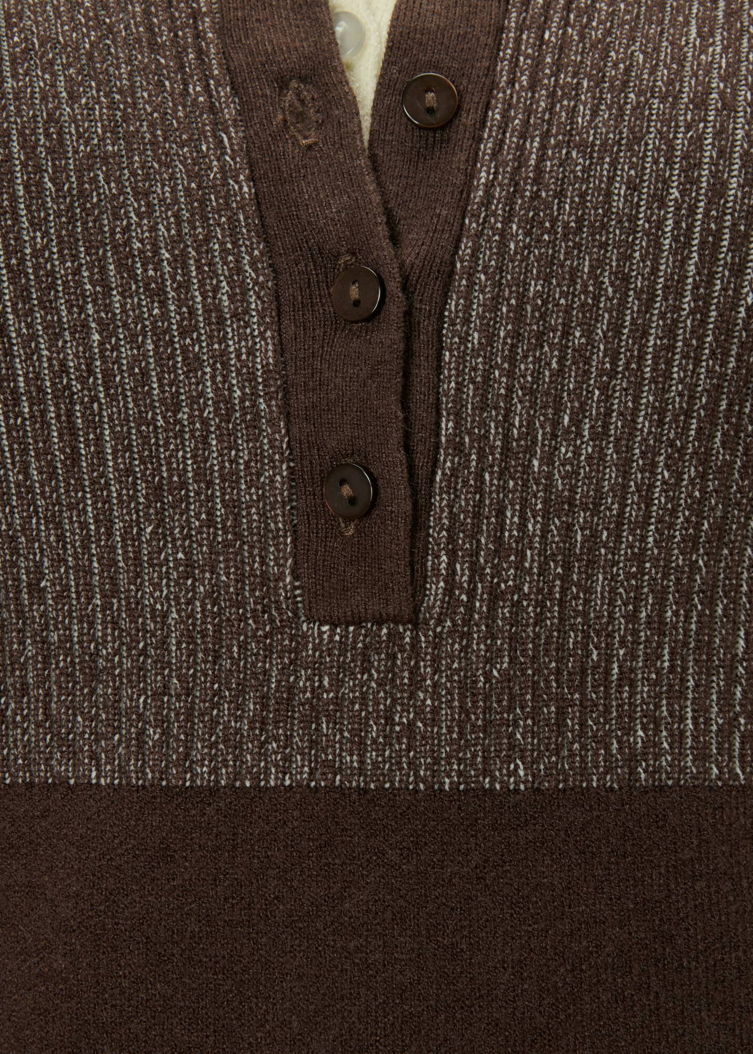 button henley effortless layered knit