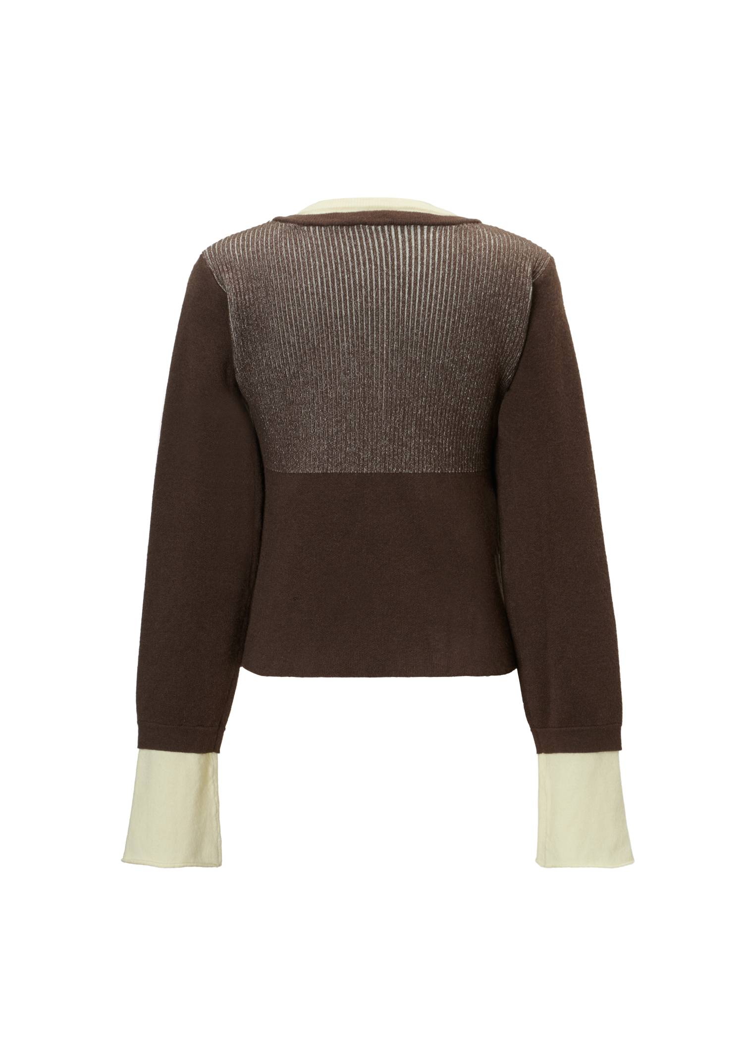 button henley effortless layered knit