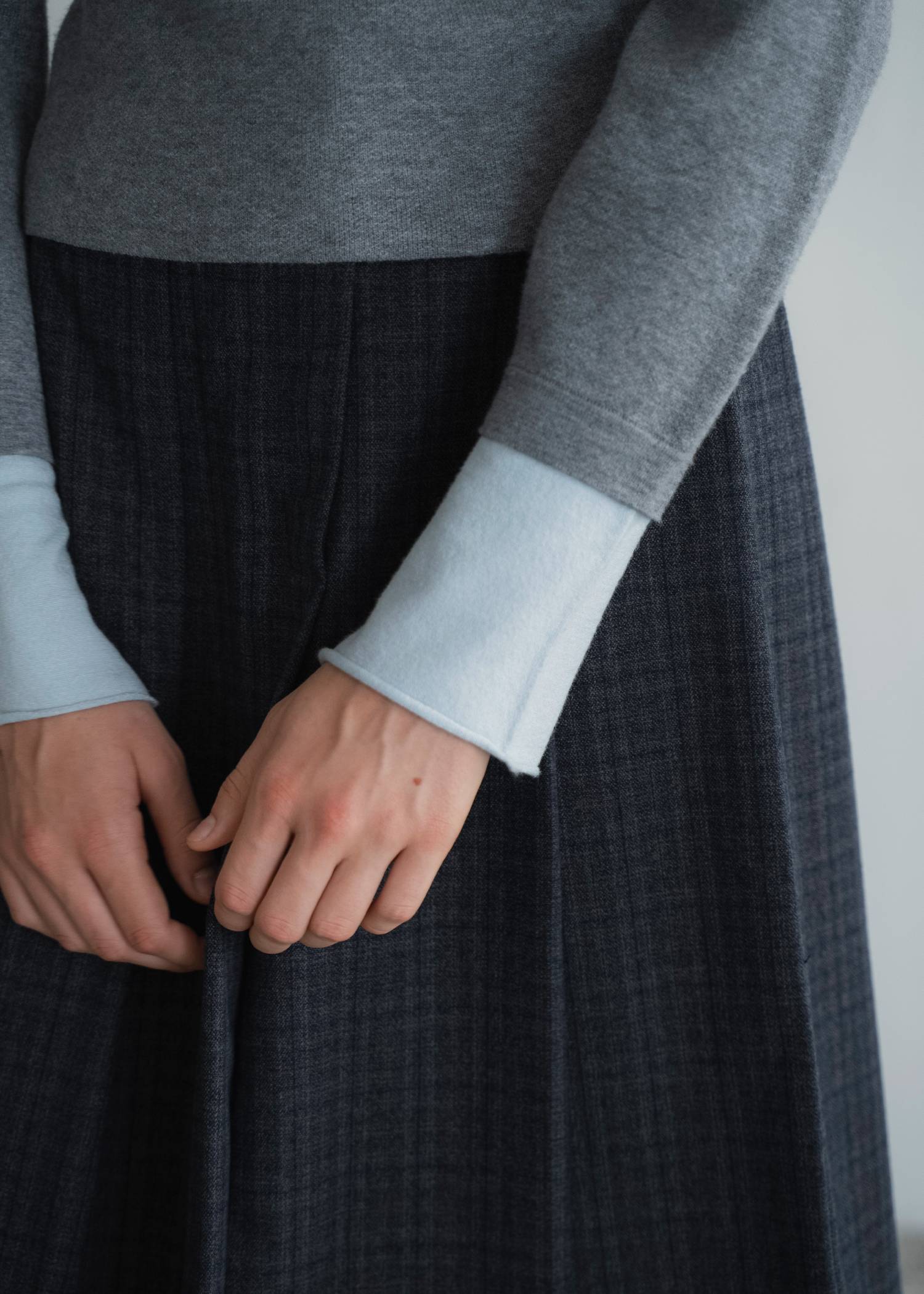 button henley effortless layered knit
