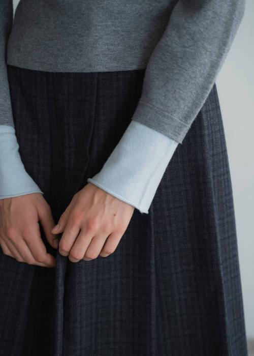 button henley effortless layered knit