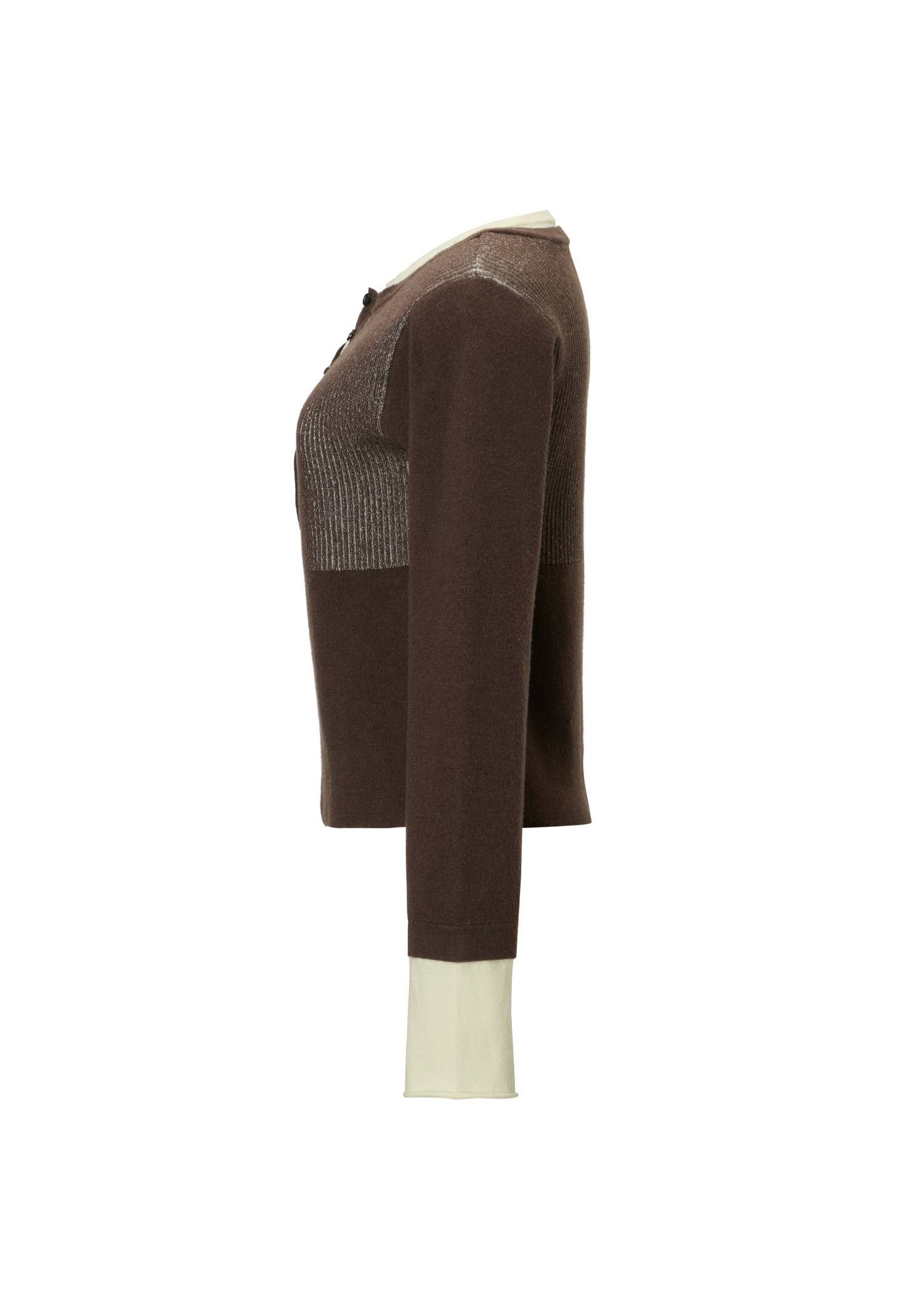 button henley effortless layered knit