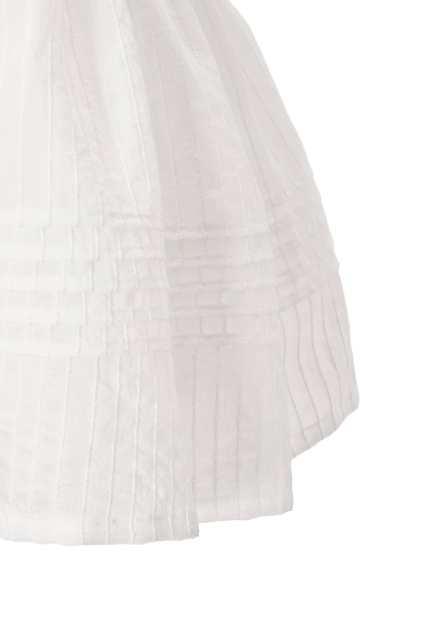 pintuck round hem stripe midi OP