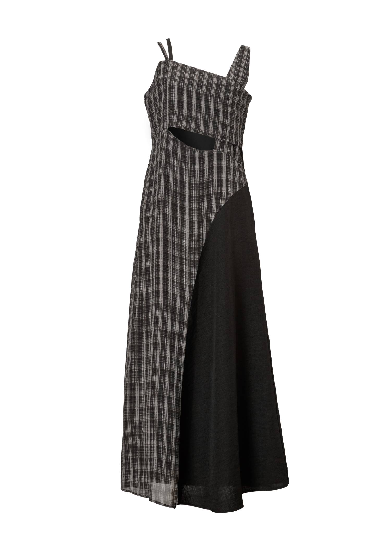 asymmetry panel waist cutout OP