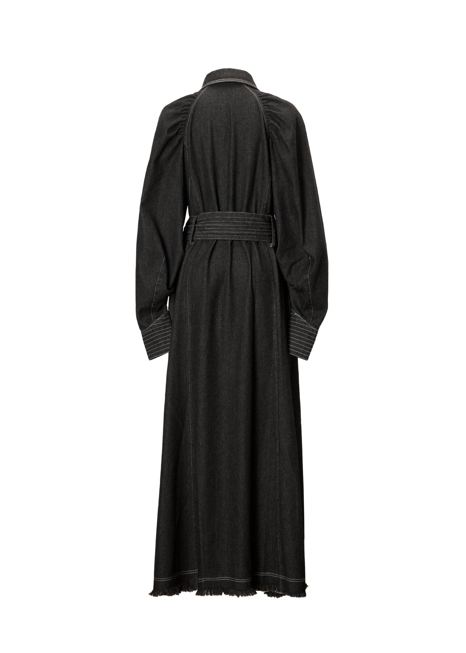 waist ribbon raglan volume sleeve OP