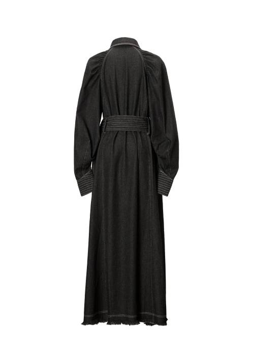 waist ribbon raglan volume sleeve OP