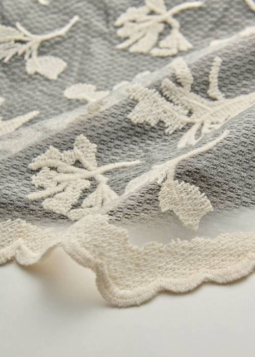 layered lace tuck peplum OP
