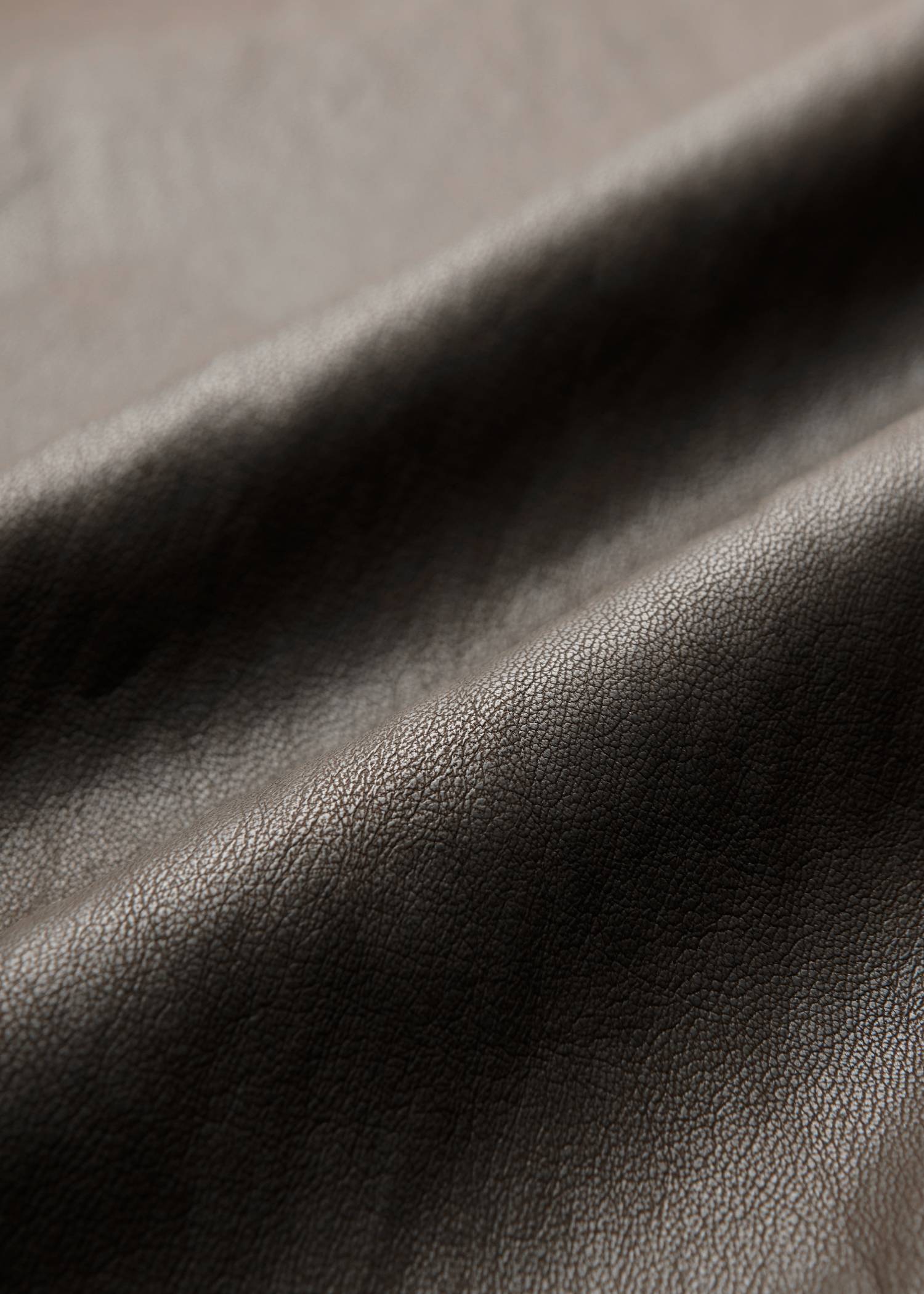 stand collar over size synthetic leather JK