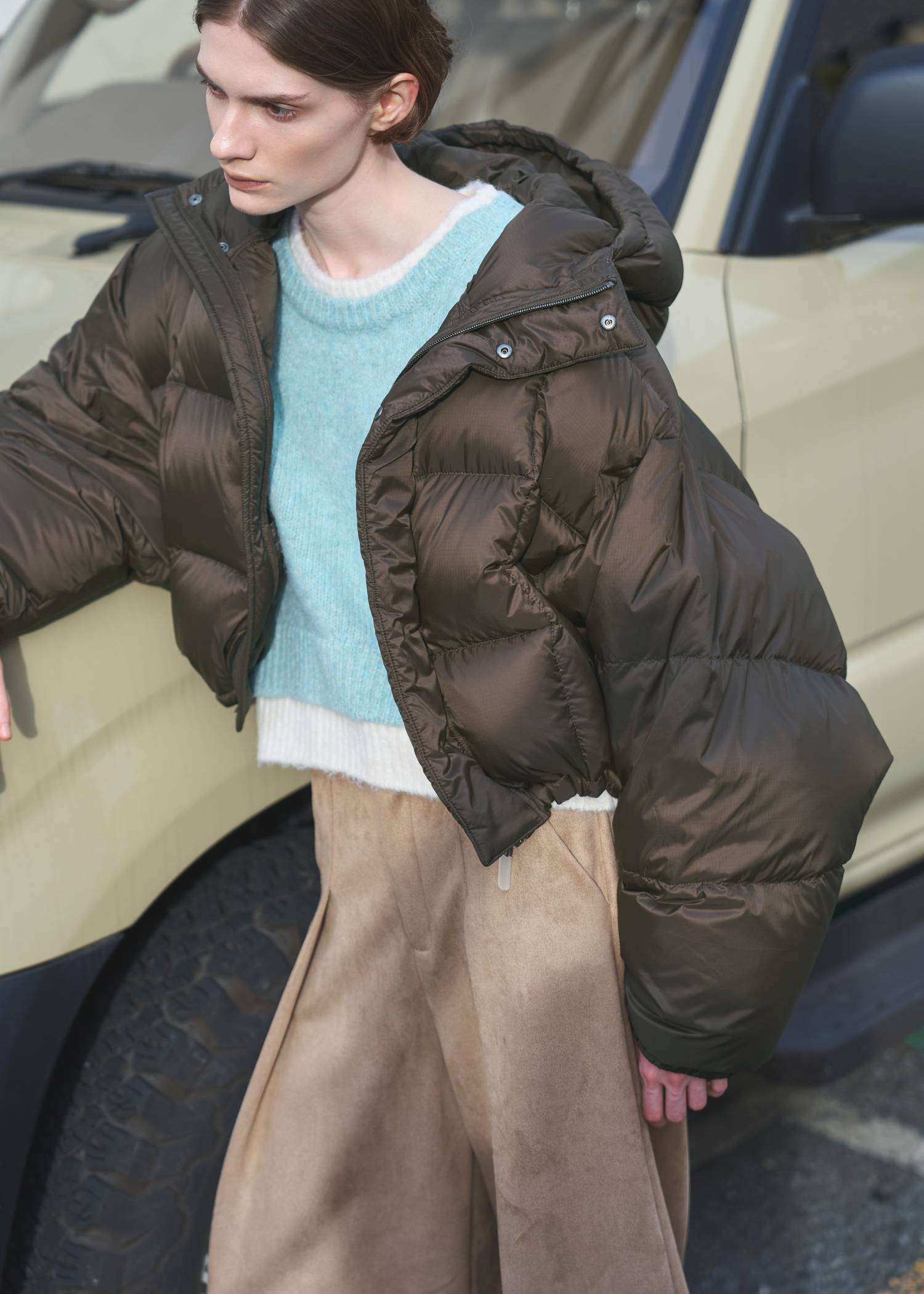 【TAION × WILLFULLY】momo puff flier down coat