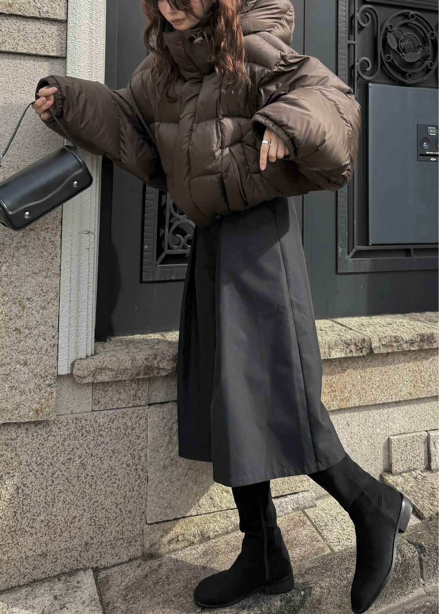 【TAION × WILLFULLY】momo puff flier down coat
