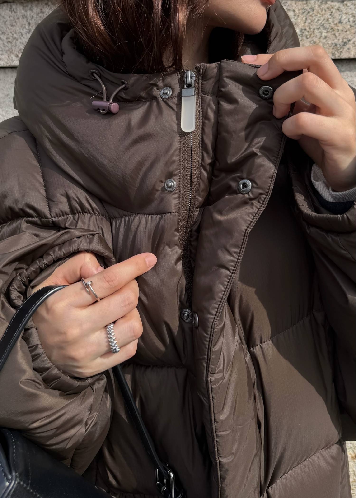 【TAION × WILLFULLY】momo puff flier down coat