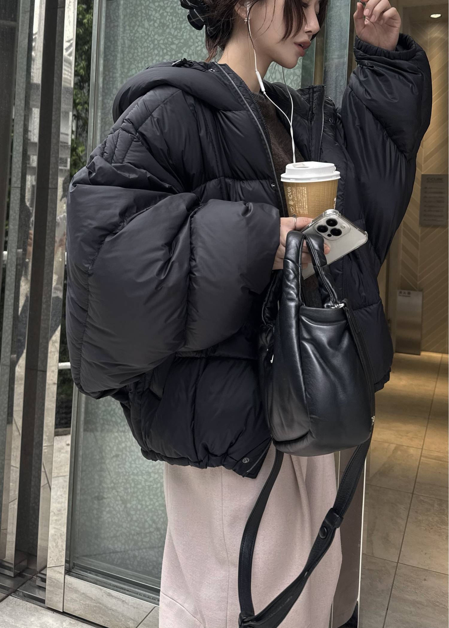 【TAION × WILLFULLY】momo puff flier down coat